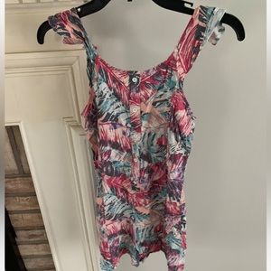 Girls floral romper